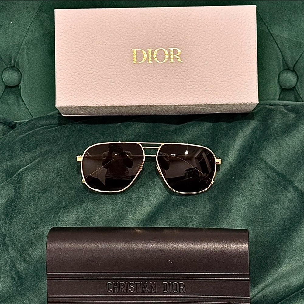 Dior Black and Gold Sunglasses